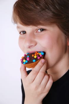 Eating muffin