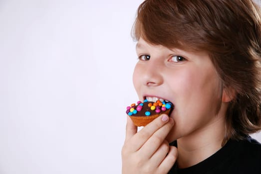 Eating muffin