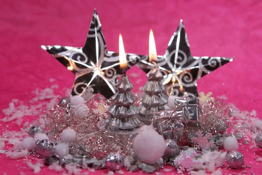 Christmas decoration in pink