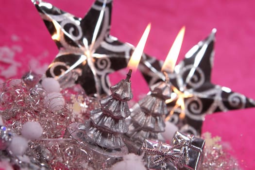 Christmas decoration in pink