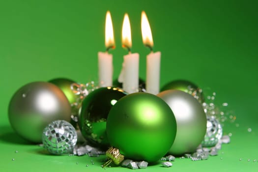 Christmas decoration in green
