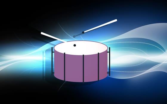 music drum and sticks