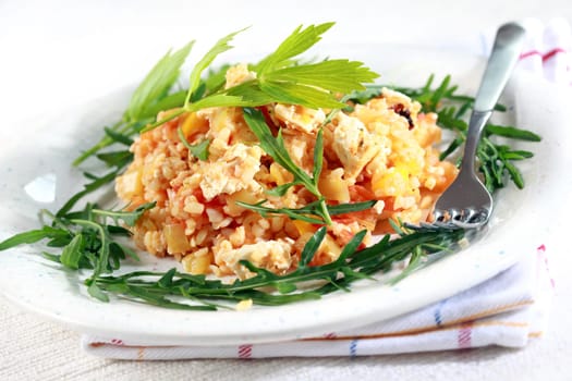 Risotto with bulgur