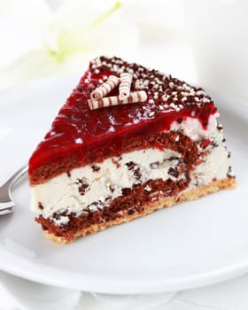 Stracciatella birthday cake