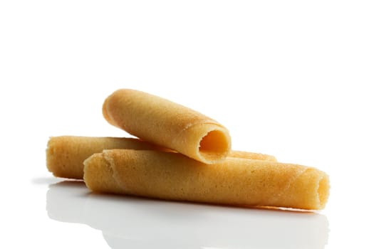 Three coffee rolls