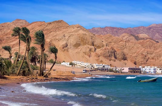 The beach of Dahab Assalah