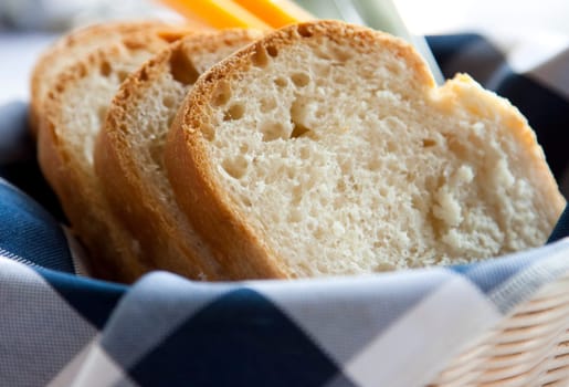 Slices of white bread
