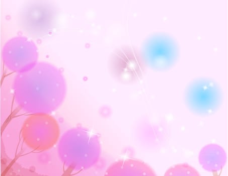 abstract pink tree background