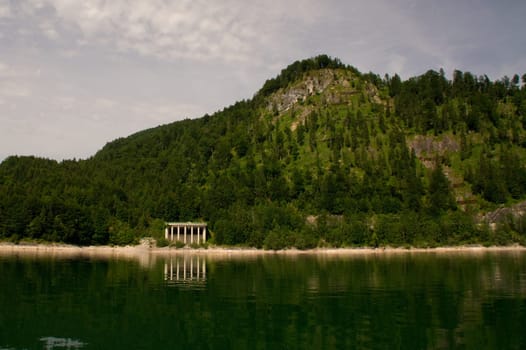 Sylvensteinsee Reservoir Bridge Bavaria
