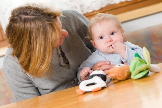 Grandma with grandson