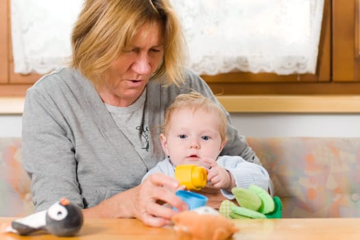 Grandma with grandson
