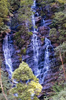 Wombelano Falls in Kinglake National Park on a cool spring day in Melbourne, Victoria, Australia
