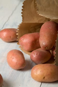 Potatoes close