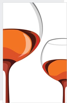 Glass with drinks
