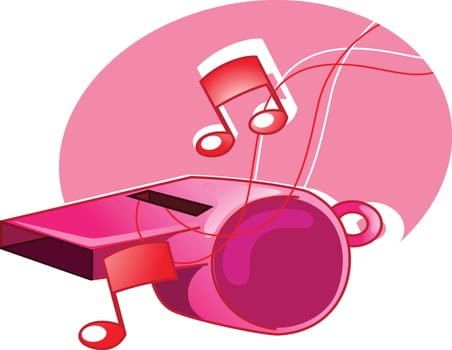 Illustration of baby toys with music not