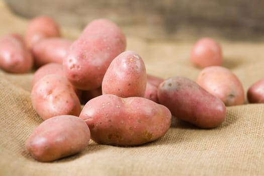 Potatoes and sack