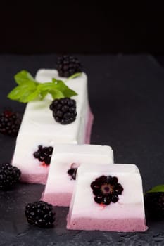 Blackberry terrine