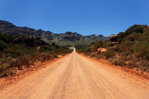 a long and lonely road in south afrika