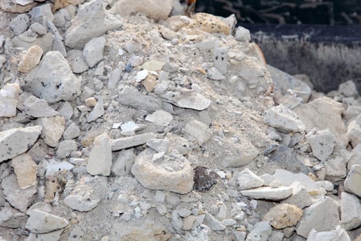 A pile of rubble