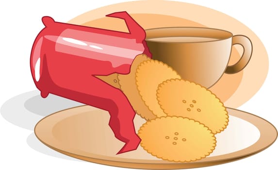 Biscuits and tea
