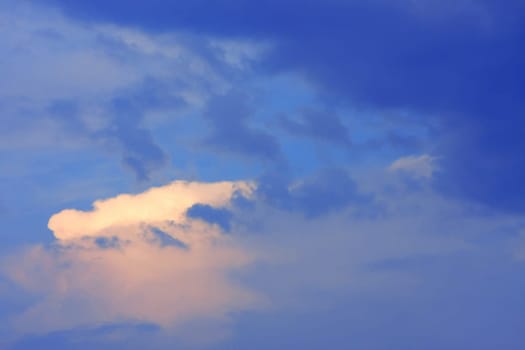 Background of blue sky.