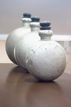 drug bottles at an angle