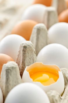 Eggs in box