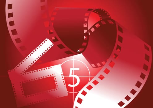 Clapper board and film