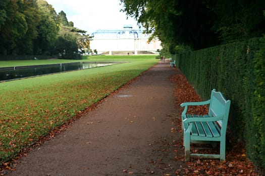 Bench in the castle park