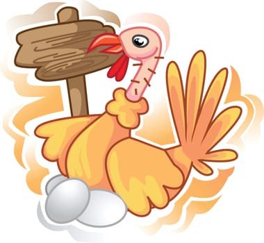 Turkey fowl and eggs