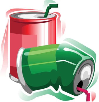 Two cup soft drinks