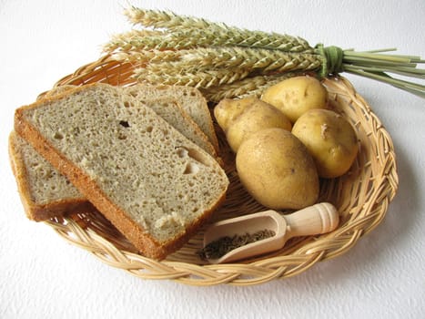 Potato bread from the bread maker
