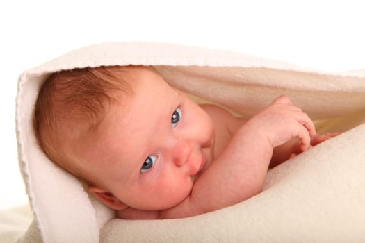 Baby in towel