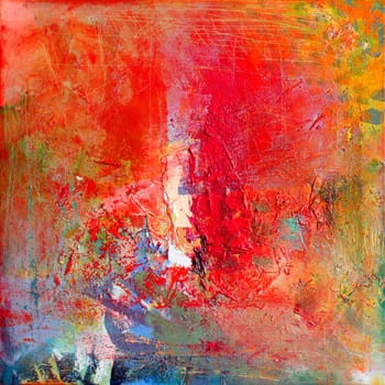 abstract art - hand painted canvas