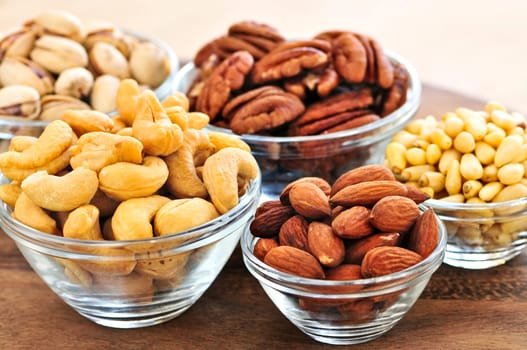 Bowls of nuts