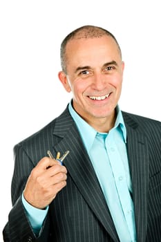 Man holding keys