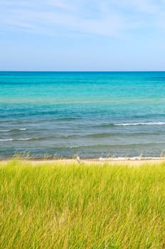 Sand dunes at beach