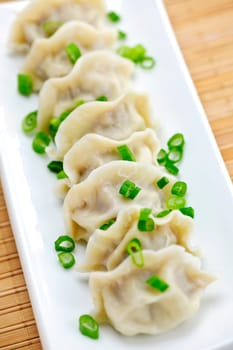 Plate of dumplings