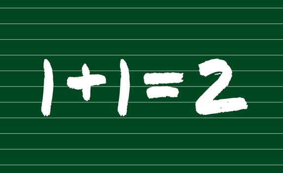 One plus one equals two