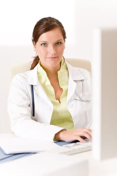 Female doctor at medical office