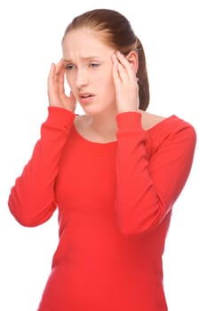 Woman with headache
