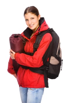 Woman with backpack