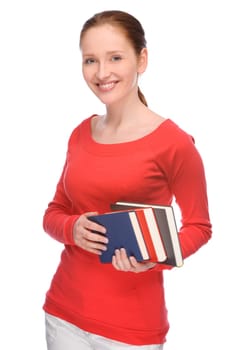 Female student with books