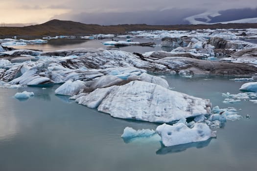 Jokulsarlon Glacial Lagoon, Vatnajokull, Iceland