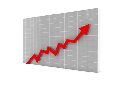 3D Diagram Red