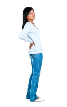 Woman with back pain