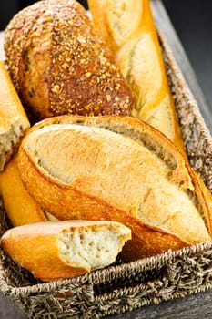 Bread in basket