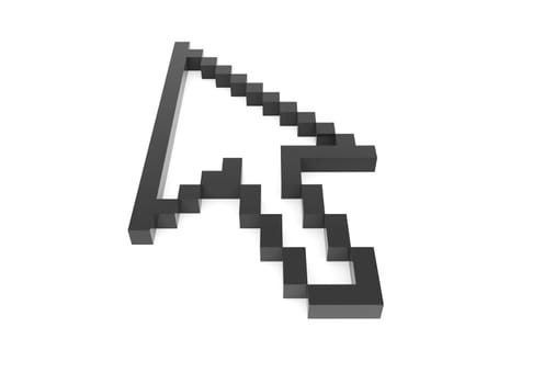 3d pixel arrow