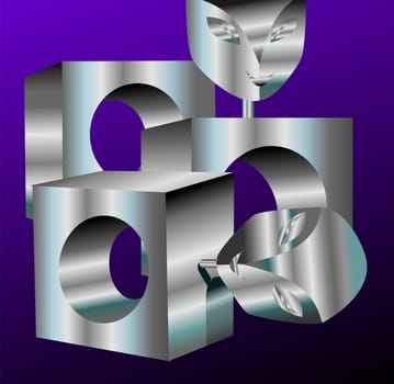 Steel figure