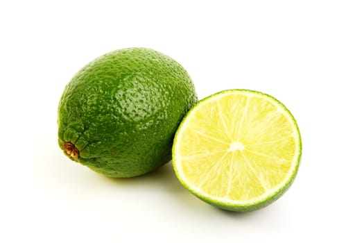 Lime with lime half